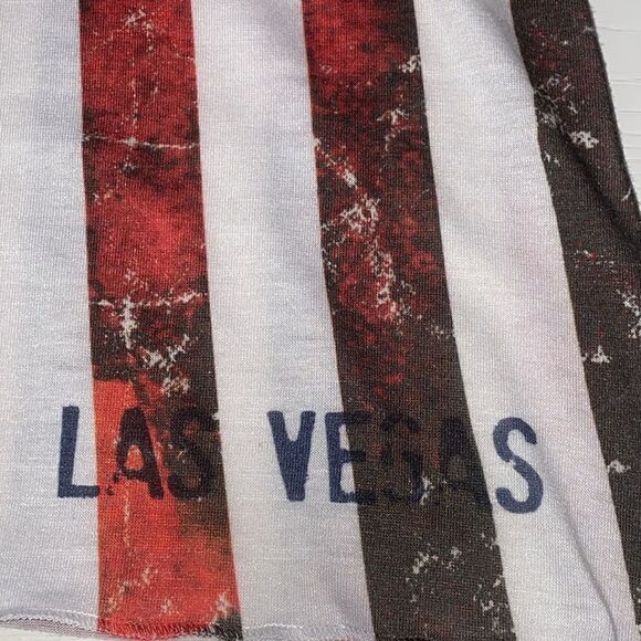 IFSE Las Vegas American Flag Lace Racerback Top Size Small - Picture 8 of 11